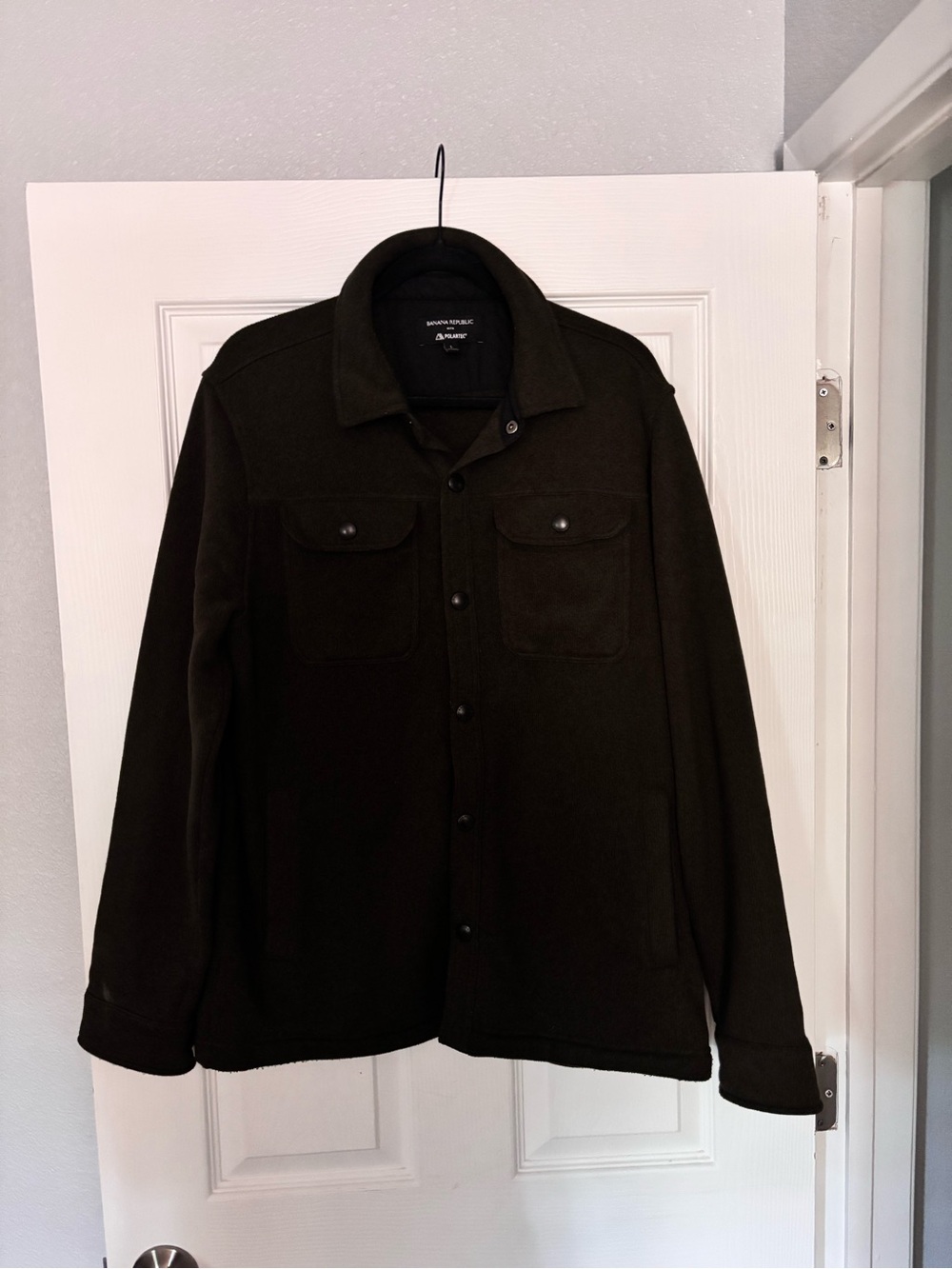 Banana Republic Polartec Men's Olive Green Lightweight Shirt Jacket